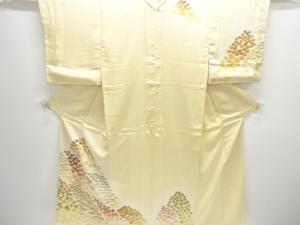 椿・笹・楓模様刺繍訪問着